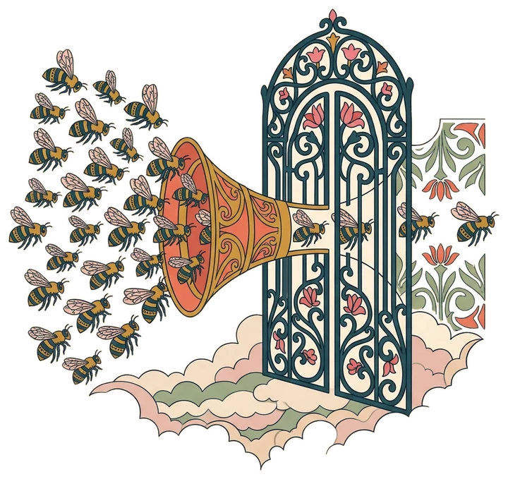 A narrow gate that only a few identical birds can pass through